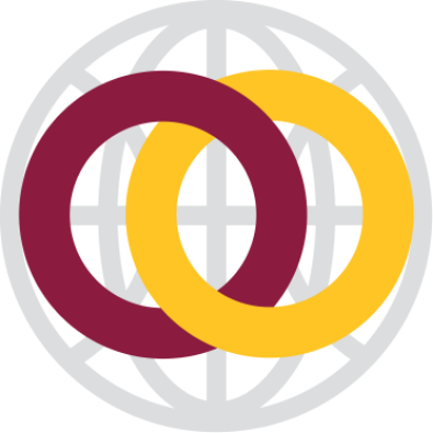 A red circle and a yellow circle linked